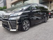 2020 TOYOTA VELLFIRE 2.5 ZG, BSM, DIM, SUNROOF, 3 LED HEADLAMP, JAPAN SPEC, UNREG