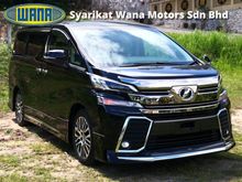 MODELISTA BODY KIT! PRE-CRASH! PILOT FULL LEATHER 7 SEATER!! POWER BOOT!!FREE 5 YEARS WARRANTY & V-KOOL TINTED! 2017 Toyota Vellfire ZG 2.5 KEYLESS MPV # Max 012-201 6830