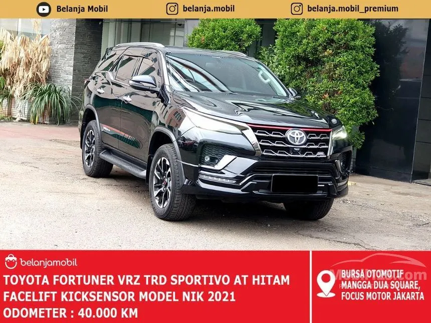 Jual Mobil Toyota Fortuner 2021 VRZ TRD 4X2 2.4 di DKI Jakarta Automatic SUV Hitam Rp 449.000.000