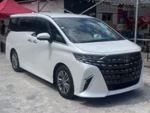 10K MILG ONLY 5A 2024 Toyota Alphard Z 7-Seater 2.5 W/7YR WRT HUGE PROMO READYSTOCK UNITS