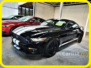 UNREGISTERED 2016 Ford Mustang 2.3 ECOBOOST SHAKER SOUND REVERSE CAMERA PADDLE SHIFT MUSCLE CAR BLACK RED MAROON