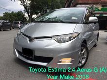 Year Make 2008 Toyota Estima 2.4 (A) Aeras G Package 2 power Doors 7 Seater