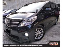 Toyota ALPHARD 2.4 2PWDOOR PWBOT SROOF M.ROOF 2009