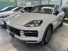 2024 Porsche Cayenne 3.0 Coupe New Facelift Full Spec [ Original Crayon White ] Matrix Headlamp / Bose Sound / Panroof / Sport Chrono / Sport Exhaust