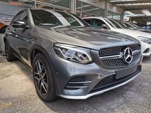 2018 Mercedes-Benz GLC43 AMG 3.0 PREMIUM PLUS COUPE SR, HUD, Burmester, 4Cam, K/less, Parktronic, PB, LED, 21R