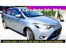 2015 Toyota Vios 1.5 E SPEC ORI PAINT FULL BLACK INTERIOR