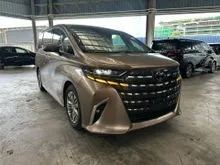 2025 Toyota Alphard 2.5 Z JBL, HOME THEATER, DIM, HUD, SIDE STEP - JAPAN UNREG - FULLY LOADED