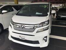 2013 Toyota Vellfire 2.4 Z Golden Eyes Pearl White 2Power Door Power Boot GRADE A RAYA PROMOTION NO GST