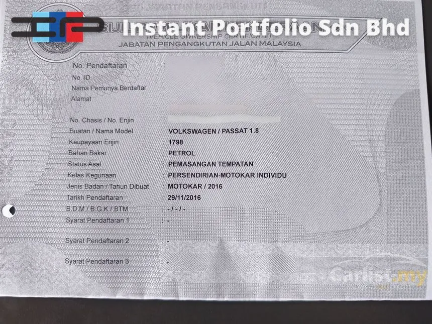 2016 Volkswagen Passat TSI Comfortline Sedan
