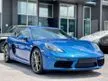 Recon 2019 Porsche 718 2.0 Cayman Coupe, Sports Chrono + Sports Exhaust + Full Leather Seat + Apple Car Play + Value Buy - Cars for sale