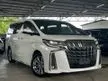 Recon 2021 Toyota Alphard 2.5 S Type Gold 12k Mileage Grade 5A 3 Eyes Led
