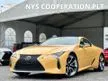 Recon 2019 Lexus LC500 5.0 V8 S Package Coupe Unregistered 10 Speed Auto Paddle Shift 21 Inch Forged Rim Carbon Fiber Roof Top Alcantara Seat