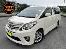 2013/18 Toyota Alphard 2.4 G 240S TYPE Gold (A) SUNROOF, ALPINE ROOF MONITOR, SEMI LEATHER SEAT, FREE WARRANTY MPV