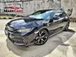 Recon 2018 Honda Civic 1.5 Hatchback FK7 GRADE 4.5B - Cars for sale