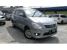 2013 Toyota Innova 2.0 VVT-I AUTO G-SPEC FULL SERVICE RECORD STILL ORIGINAL FACTORY PAINT UNTIL TODAY