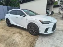 2023 Lexus RX 350 2.4 F Sport /PANROOF / RED INTERIOR / 360 CAMERA / HUD / DIM / BSM / GRADE 4.5 / 2023 UNREGISTER