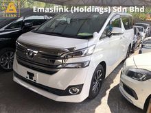 2017 Toyota Vellfire 2.5 V Spec 8 Seat 360 Camera Automatic Power Boot 2 Power Doors Driver Passenger Auto Seats Full LED Keyless Go 9 Air Bags Unreg