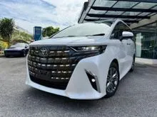 2024 Toyota Alphard 2.5 Z MPV SUNROOF ADVANCE DRIVE GRADE 5A UNREG READY STOCK