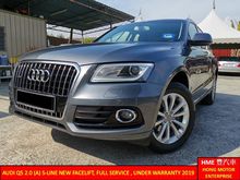 2015 Audi Q5 2.0 TFSI Quattro (A) , S-Line New Facelift, Full Service , Power Boot , Under Warranty till 2019 June