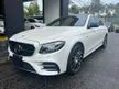 Recon 2018 MERCEDES BENZ E43 AMG 3.0 TURBOCHARGE FULL SPEC FREE 5 YEARS WARRANTY