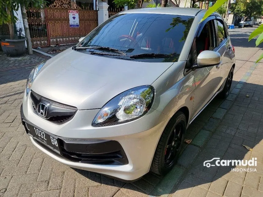 Jual Mobil Honda Brio 2013 Satya S 1.2 di Jawa Timur Manual Hatchback Silver Rp 105.000.000