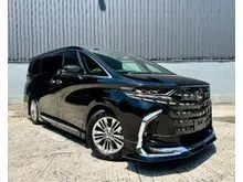 2024 Toyota Alphard 2.5 Z DIM BSM HUD SUNROOF AUTO PARKING ROOF MONITOR ORI MODELISTA BODYKITS GRADE A JAPAN UNREG