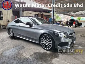 2017 Mercedes-Benz C300 AMG Premium Plus Coupe Full Spec Panoramic Roof 2 Memory Seat Keyless Entry Kick Power Boot Paddle Shift Reverse Camera Unreg