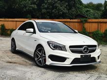 2015 MERCEDES-BENZ CLA45 2.0T AMG 4MATIC JAPAN UNREG - FULL LEATHER - MEMORY SEAT - KEYLESS PUSHSTART - REVERSE CAMERA - SPORT MODE - BLIND SPOT
