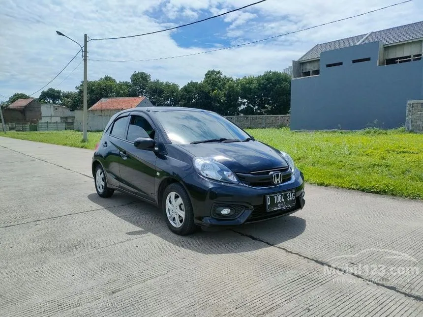 Jual Mobil Honda Brio 2017 Satya E 1.2 di Jawa Barat Automatic Hatchback Hitam Rp 124.000.000