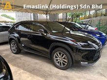 2014 Lexus NX200t 2.0 Turbo Grade 5 Original 19,000km Intelligent 3 LED Headlamp Smart Entry Paddle Shift Power Boot Side Reverse Camera Unreg