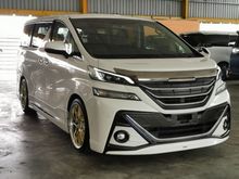2016 Toyota Vellfire 2.5 ZG UNREG 3 YEARS WARRANTY - MODELLISTA BODYKIT - ALPINE EX10 PLAYER - APLINE ROOF MONITOR - PILOT SEAT