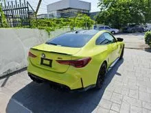 (New Facelift, Grade 5-A, 3k-Km Genuine LOW Mileage) 2025 BMW M4 3.0 Competition M-XDrive (4WD) Coupe HIgh Spec. Carbon Fiber Roof, Laser HeadLights
