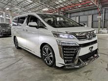 2019 Toyota Vellfire 2.5ZG MODELISTA BODYKIT SUNROOF PRE CRASH SAFETY SYNTHETIC LEATHER SEAT PILOT SEAT POWER BOOT 4YEARS WARRANTY UNREGISTERED