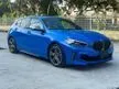 Recon Japan Unregister Grade 5 2020 BMW M135i 2.0 xDrive Hatchback MISANO BLUE SPECIAL COLOUR SUPER LOW MILEAGE -SUNROOF-M BUCKET SEAT-KEYLESS - Cars for sale