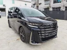 2025 TOYOTA VELLFIRE 2.4T Z PREMIER  BLACK EXTERIOR / BLACK INTERIOR  279 HP