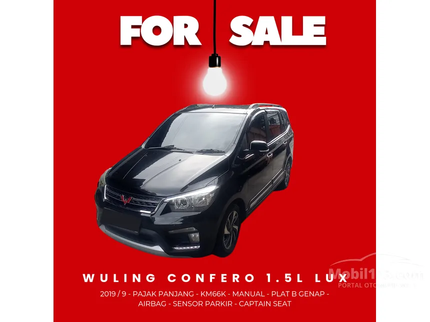 Jual Mobil Wuling Confero 2019 S L 1.5 di DKI Jakarta Manual MPV Hitam Rp 105.000.000