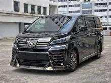 2017 Toyota Vellfire 2.5 ZG MPV Modelista bodykit Sunroof JBL Sound system 360 Camera High Spec MPV FlnOTR Cashback 10K Cash