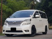 2010 Toyota Vellfire 2.4 Z Platinum MPV VVTi (A) 7 Seater 2 X Power Door, Rear Power Boot,High Spec Great Offer Very Rare In Market.