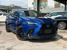 2023 Lexus NX 350 2.4 F Sport SUV BLACK INT PANROOF EMS DIM BSM UNREG