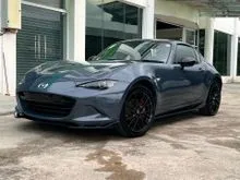 2022 Mazda Roadster 2.0 RF MANUAL, CONVERTIBLE HARD TOP, BOSE SOUND SYSTEM, 2 DOOR, 2 SEATER, BLACK INTERIOR, LEATHER ALCANTARA SEAT, KEYLESS PUSH STA