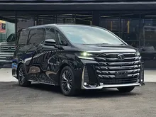 2025 Toyota Vellfire 2.4 Z Premier w/ Black Interior, Digital Inner Mirror, Roof Monitor, Spare Tyre, VellfireZ, MPV, HUD, BSM, 2024, Surround Camera