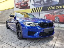 2020 BMW M5 4.4 Competition Carbon Roof Surround Camera Sport Exhaust Vacuum Door HUD Push Start Power Boot Harman Kardon Xenon LED Running Light
