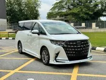 2024 Toyota Alphard 2.5 Z MPV , HUD , 360 Cam , Side Step , Moon Roof , DIM , Apple Car Play , Full Leather Memory Seat , Black Interior