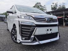 2019 Toyota Vellfire 2.5 MPV ZG 3LED 4CAM ANDROID PLAYER SUNROOF FULL SPEC LOW MILLAGE