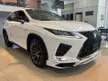 Recon 2022 JAPAN UNREG RED LEATHER Lexus RX300 2.0 F Sport SUV RX 300 (PANORAMIC ROOF,RED INTERIOR)