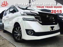 2015 Toyota Vellfire 2.5 TRUE YEAR MADE