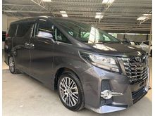 2016 Toyota Alphard 2.5 SC - GREY - SUNROOF - P.CRASH - BIG TV - FULL SPEC - 5 YEARS WARRANTY