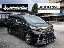 Toyota Vellfire 2.5 ZG (UNREG) SUNROOF**PILOT SEAT**ALPINE SOUND**ADMIRATION BODYKIT**POWER BOOT**FULL SPEC**SPECIAL OFFER
