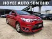 Used 2017 Toyota Vios 1.5 J Sedan + FACELIFT + push start button + Keyless + Warranty