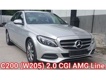 2016 Mercedes-Benz C200 (W205) 2.0 AMG (CKD) Ori 38k Km Mileage Full Service By Mercedes Balakong Everything Keep Like New Car Condition Worth Buy
